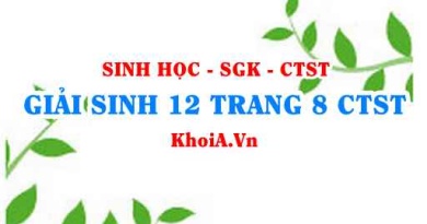 Giải Sinh 12 trang 8 Chân trời Sáng tạo